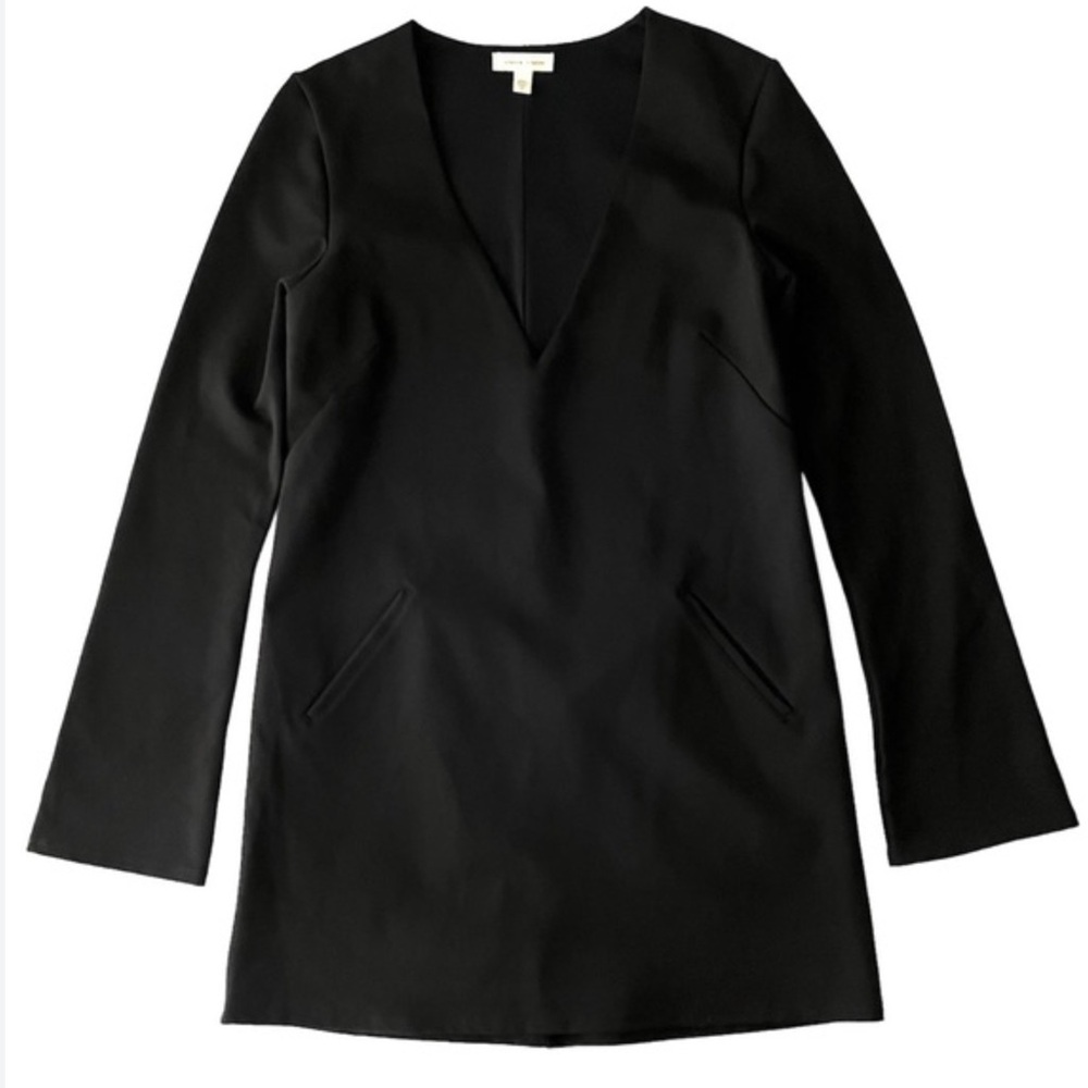 Silence + Noise | Urban Outfitters V-Neck Tunic Black Mini Dress M